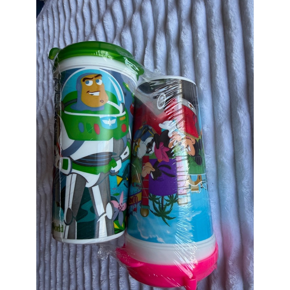 Disney Pixar Toy Story Cars Mickey Mouse Character Tumbler Cups Set